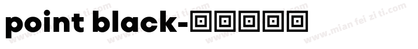 point black字体转换